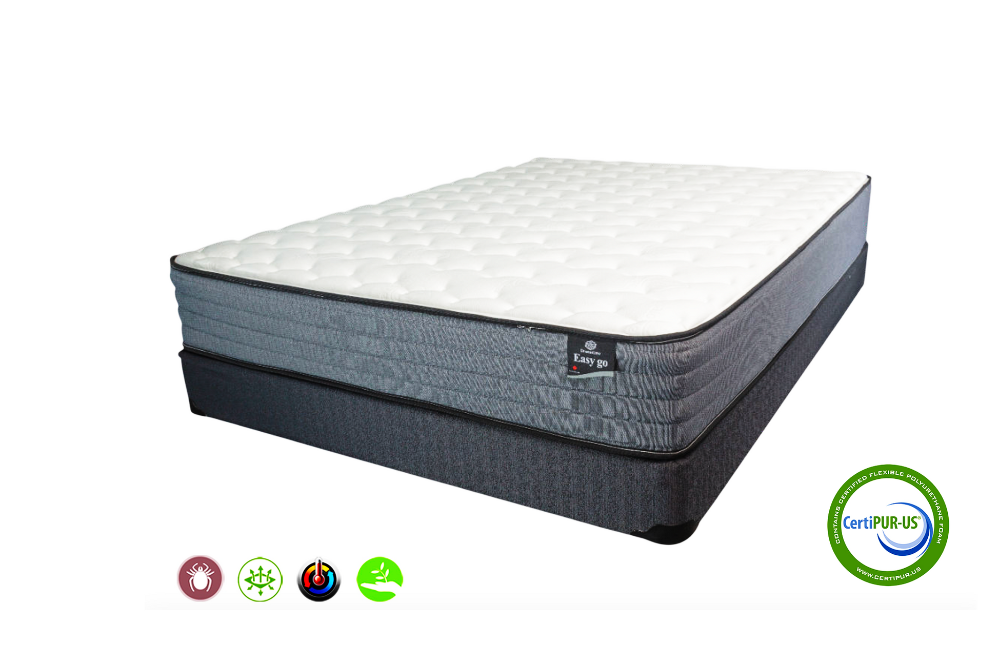 Easy Go mattress with pocket coils for responsive support