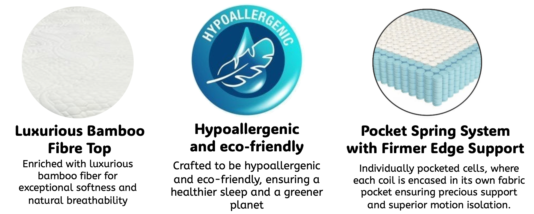 Emperor Dream Queen Mattress – Bamboo & Pocket Coil