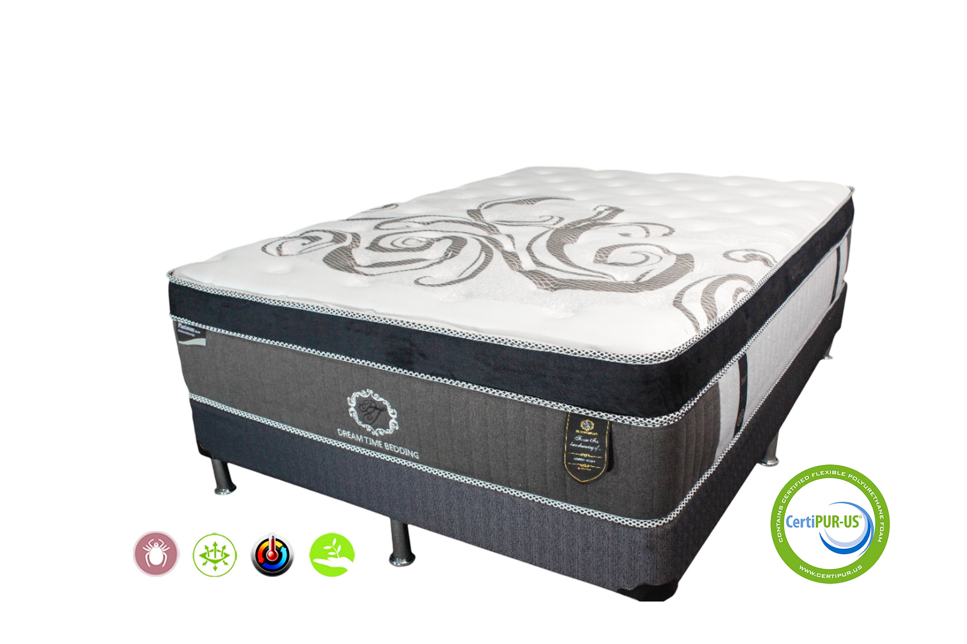 Platinum Series mattress with nano pocket coils for firm support